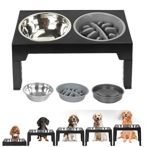 Gamelles surélevées réglables pour chiens et chats – confort, santé et praticité à chaque âge